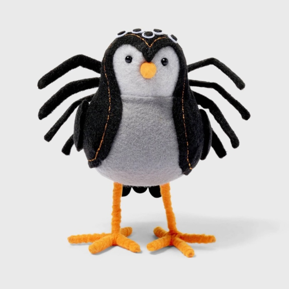 Featherly Friends Hyde & EEK! Halloween Black Spider Bird “Webber”